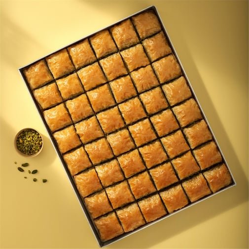Pistachio Square Baklava Tray